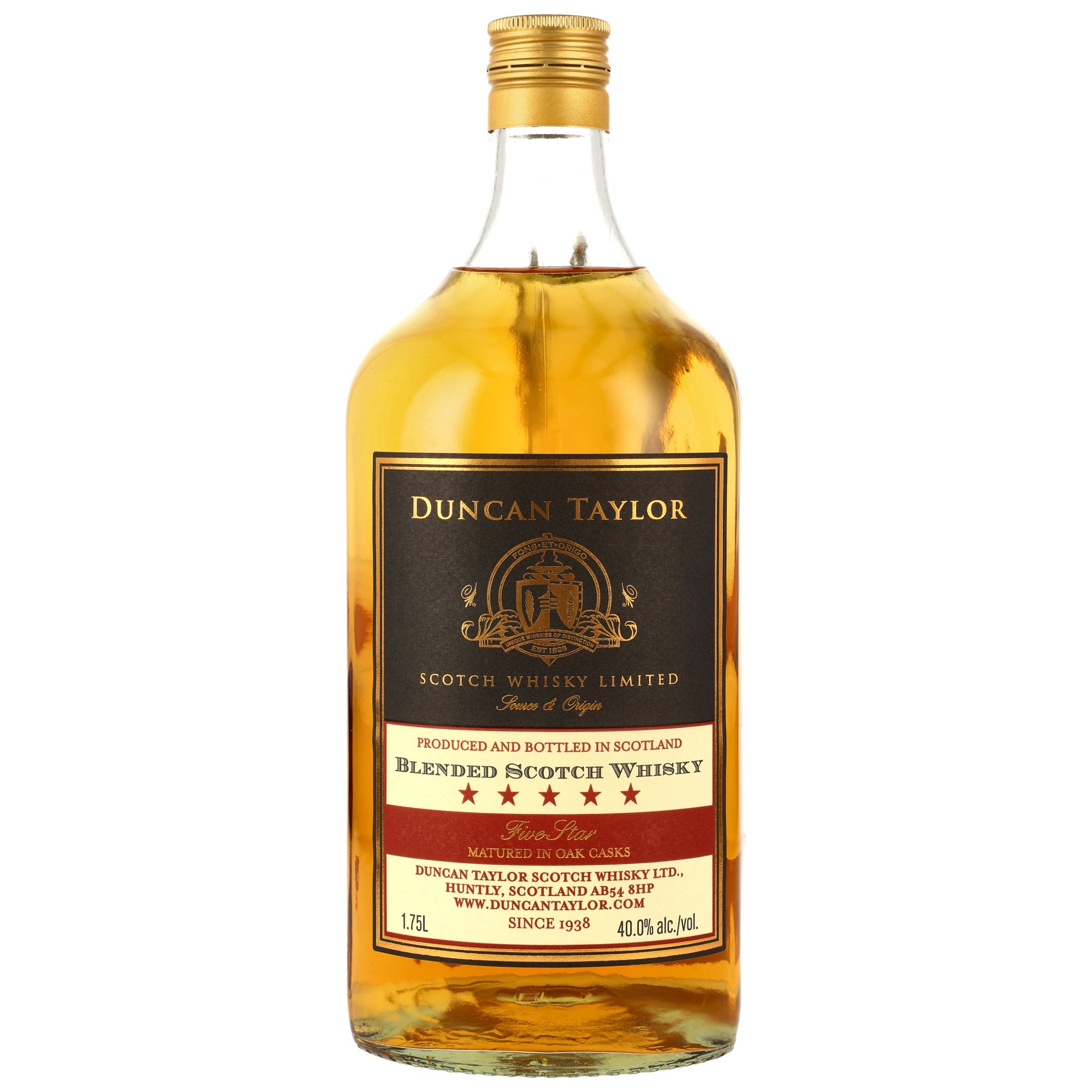 Duncan Taylor Five Star Blended Scotch Whisky (1,75 Liter)