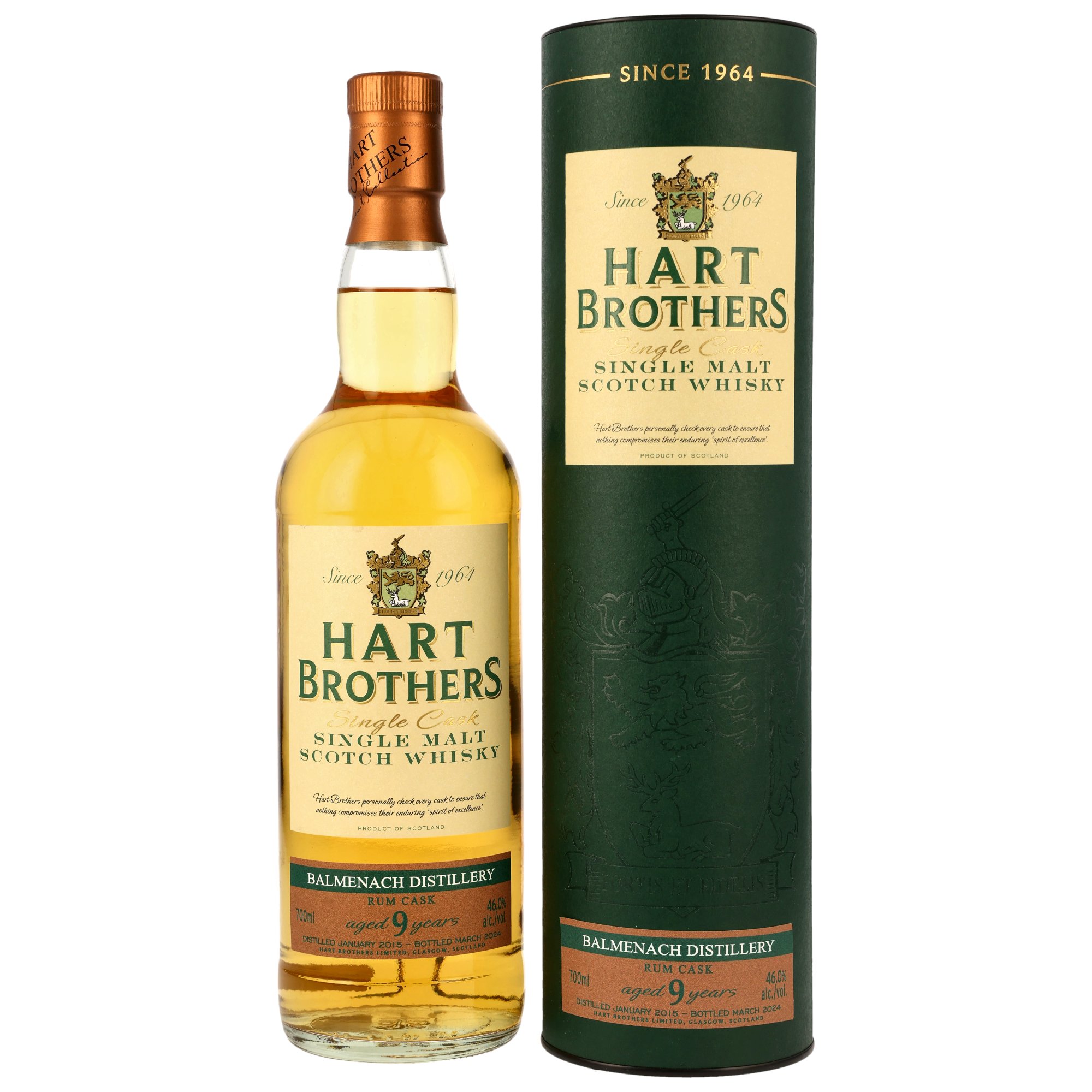 Balmenach 2015/2024 - 9 Jahre Rum Cask (Hart Brothers)
