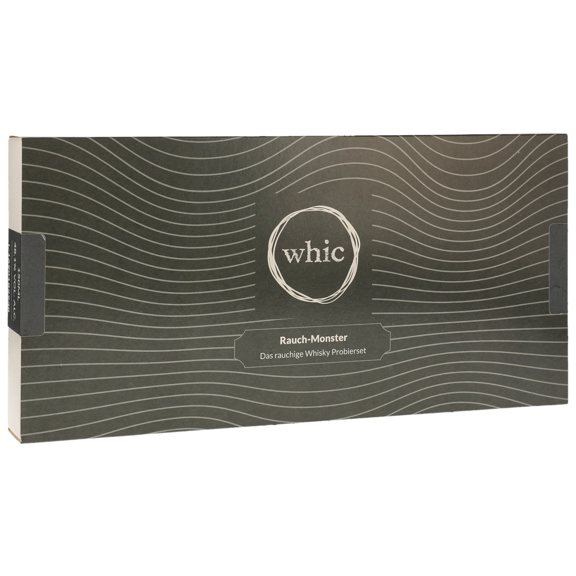 whic Rauch-Monster rauchige Whisky Probierbox mit 5 Miniaturen in edler Wellpappe-Verpackung