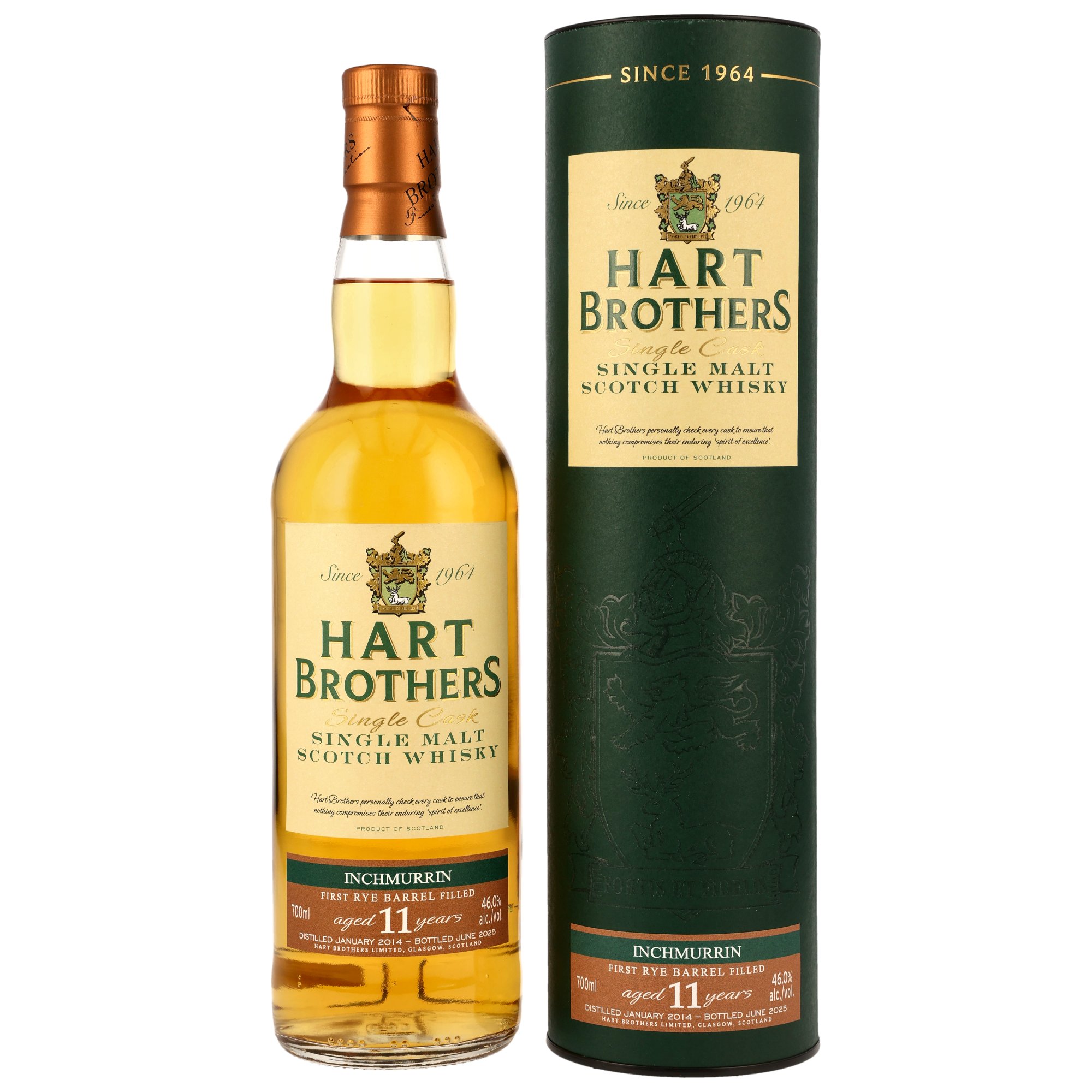 Inchmurrin 2014/2025 - 11 Jahre 1st Fill Rye Barrel (Hart Brothers)