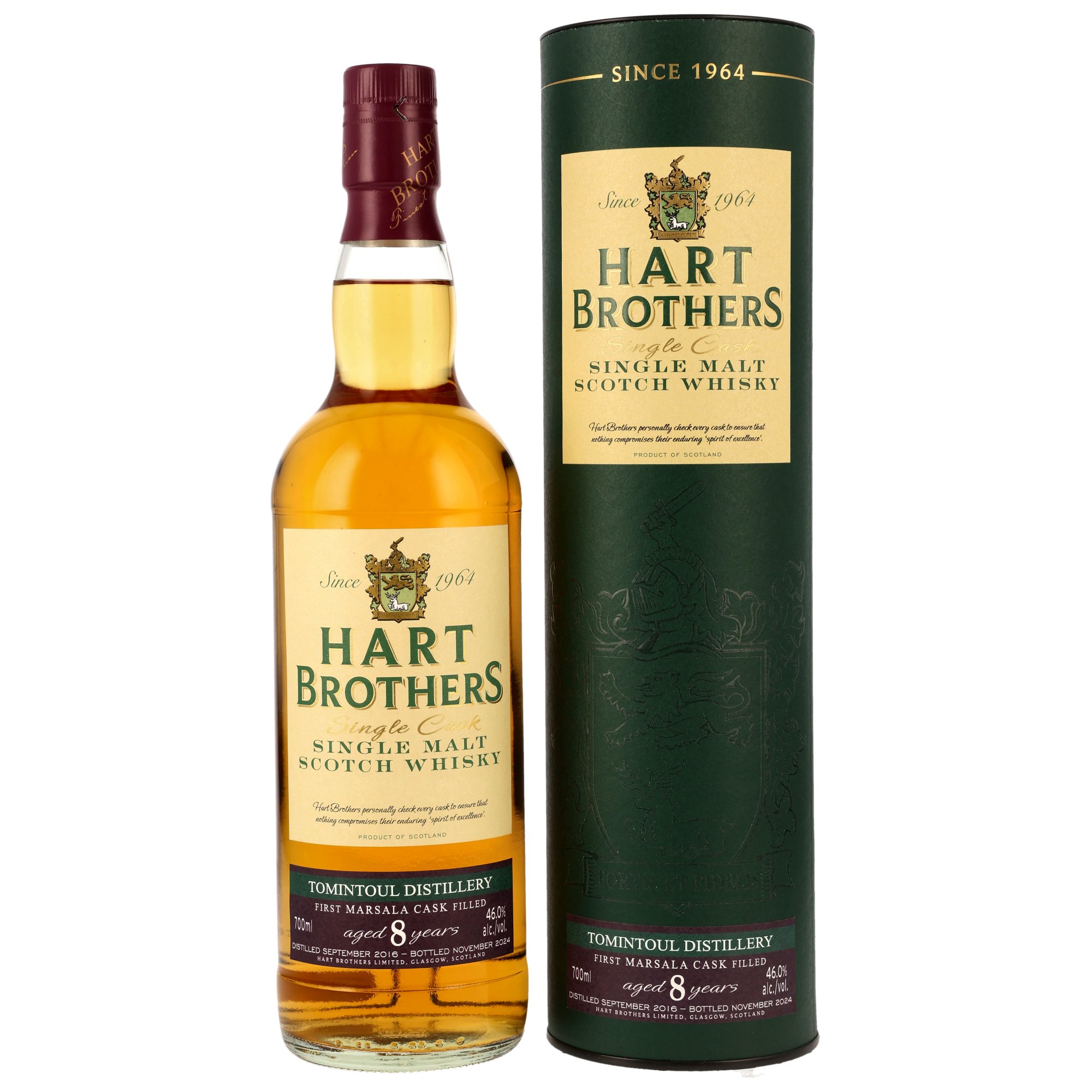 Tomintoul 2016/2024 - 8 Jahre 1st Fill Marsala Cask (Hart Brothers)