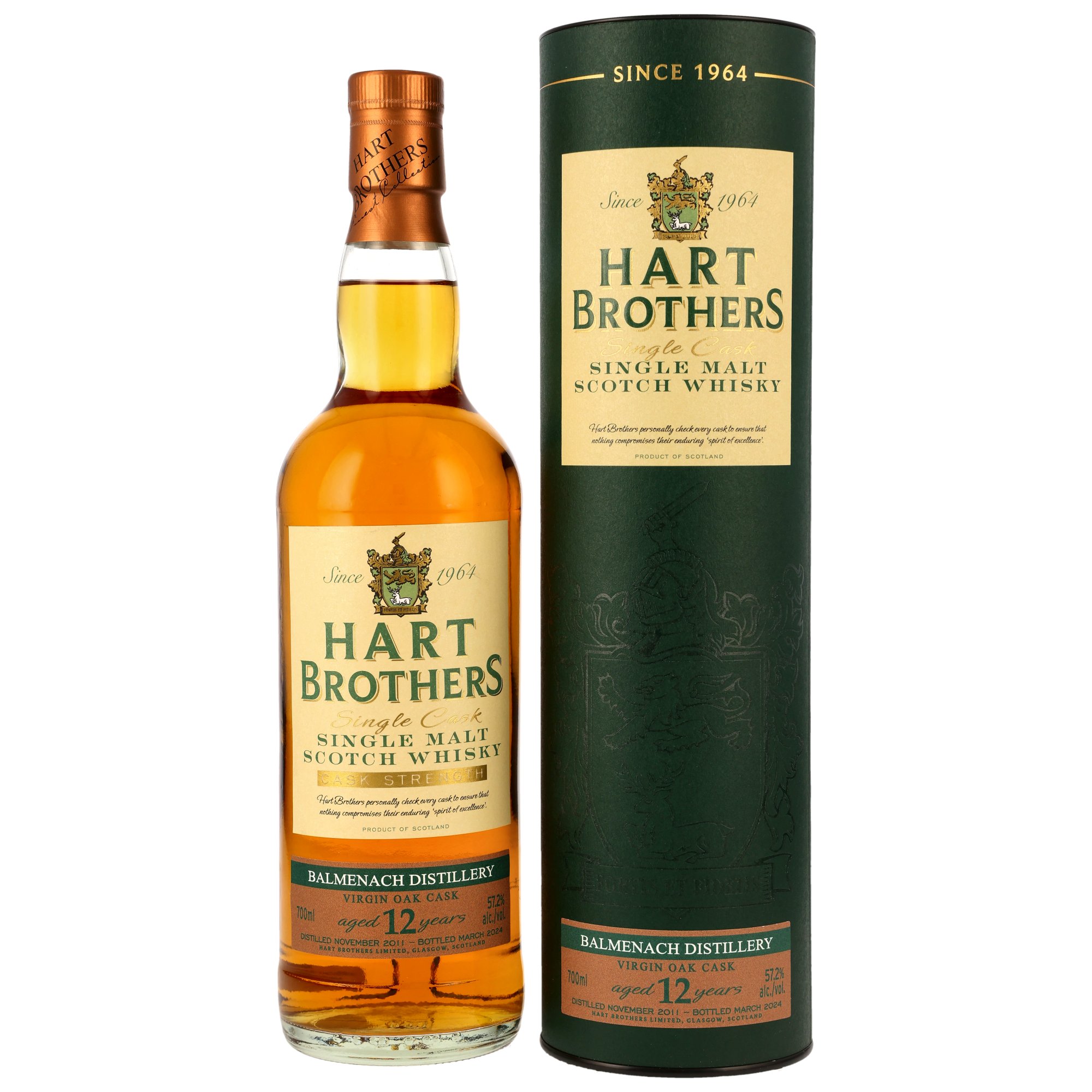 Balmenach 2011/2024 - 12 Jahre Virgin Oak Single Cask (Hart Brothers)