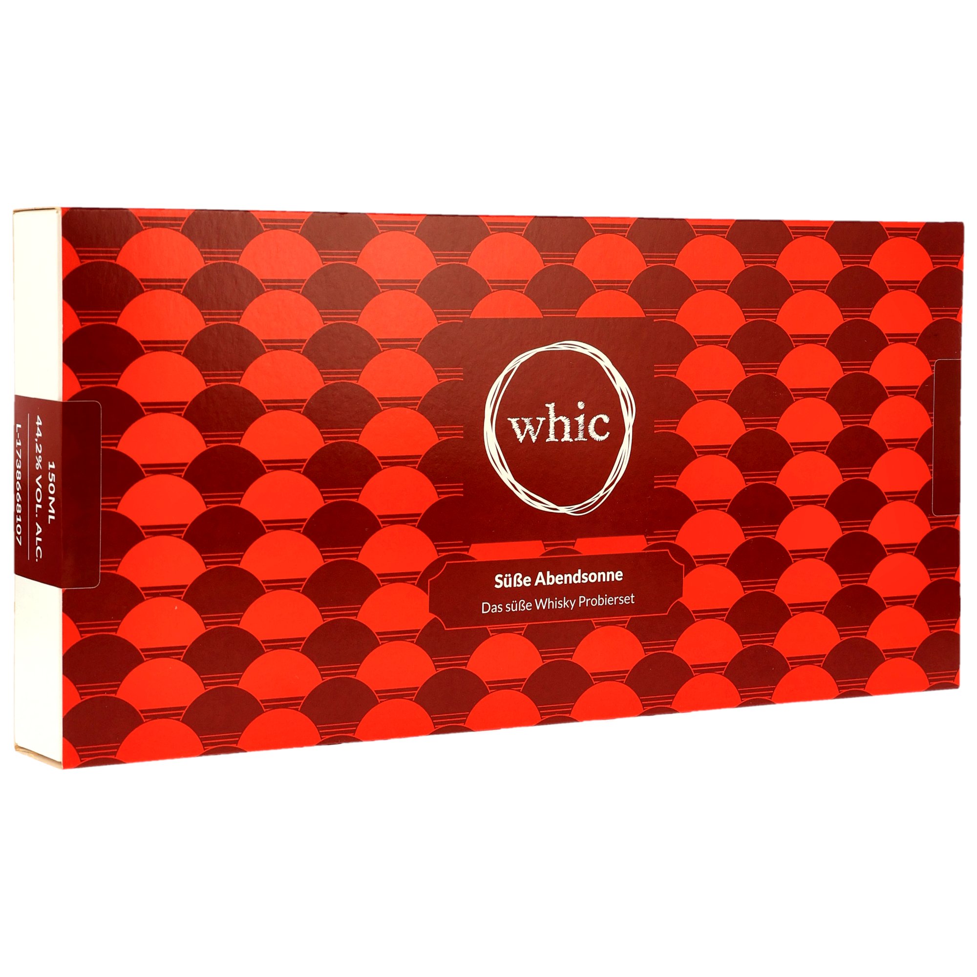 whic Süße Abendsonne Das süße Whisky Probierset mit 3 Miniaturen in rot-schuppiger Premium-Geschenkverpackung, 44,2% vol.