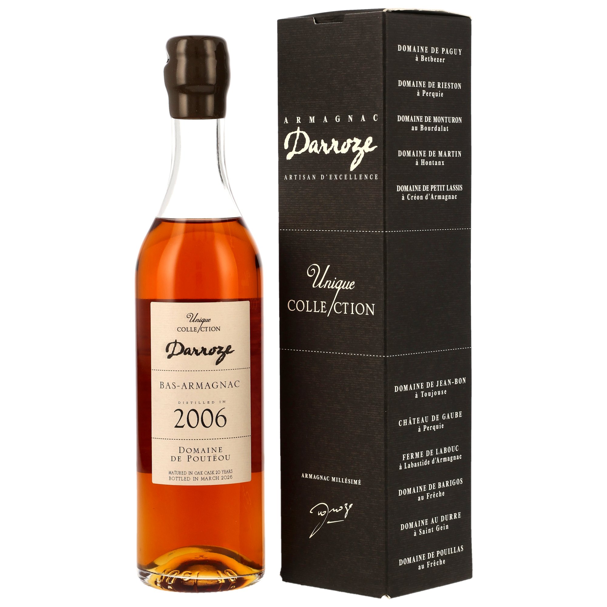 Darroze 2006/2026 - 20 Jahre Domaine de Pouteou Bas-Armagnac Unique Collection (200 ml)