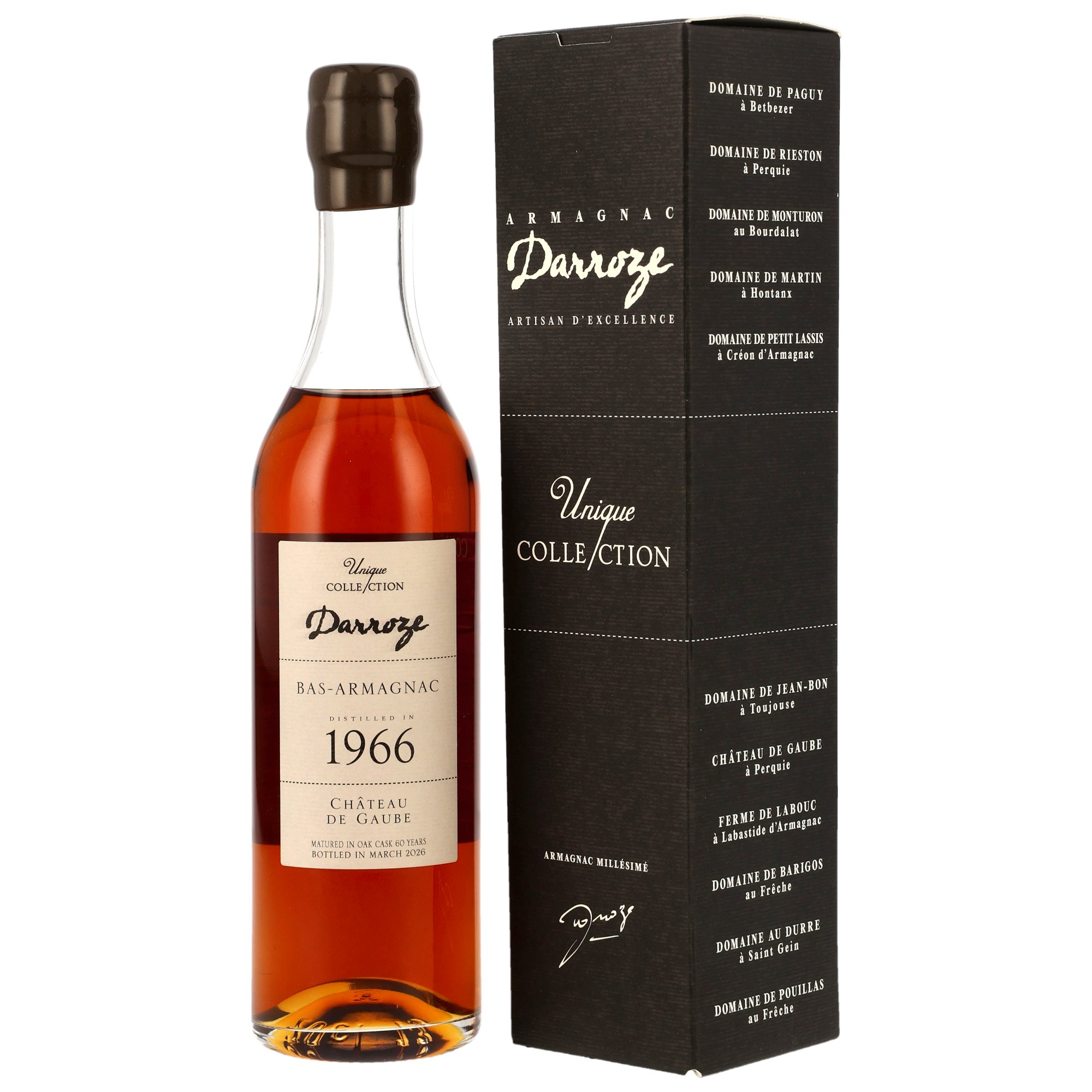 Darroze 1966/2026 - 60 Jahre Château de Gaube Bas-Armagnac Unique Collection (200 ml)