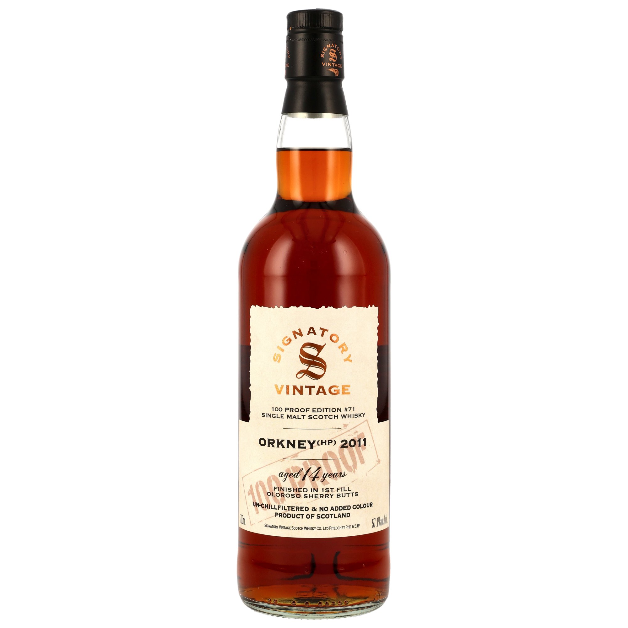 Orkney (HP) 2011 - 14 Jahre 1st Fill Oloroso Sherry Butts Finish 100 Proof Edition #71 (Signatory)