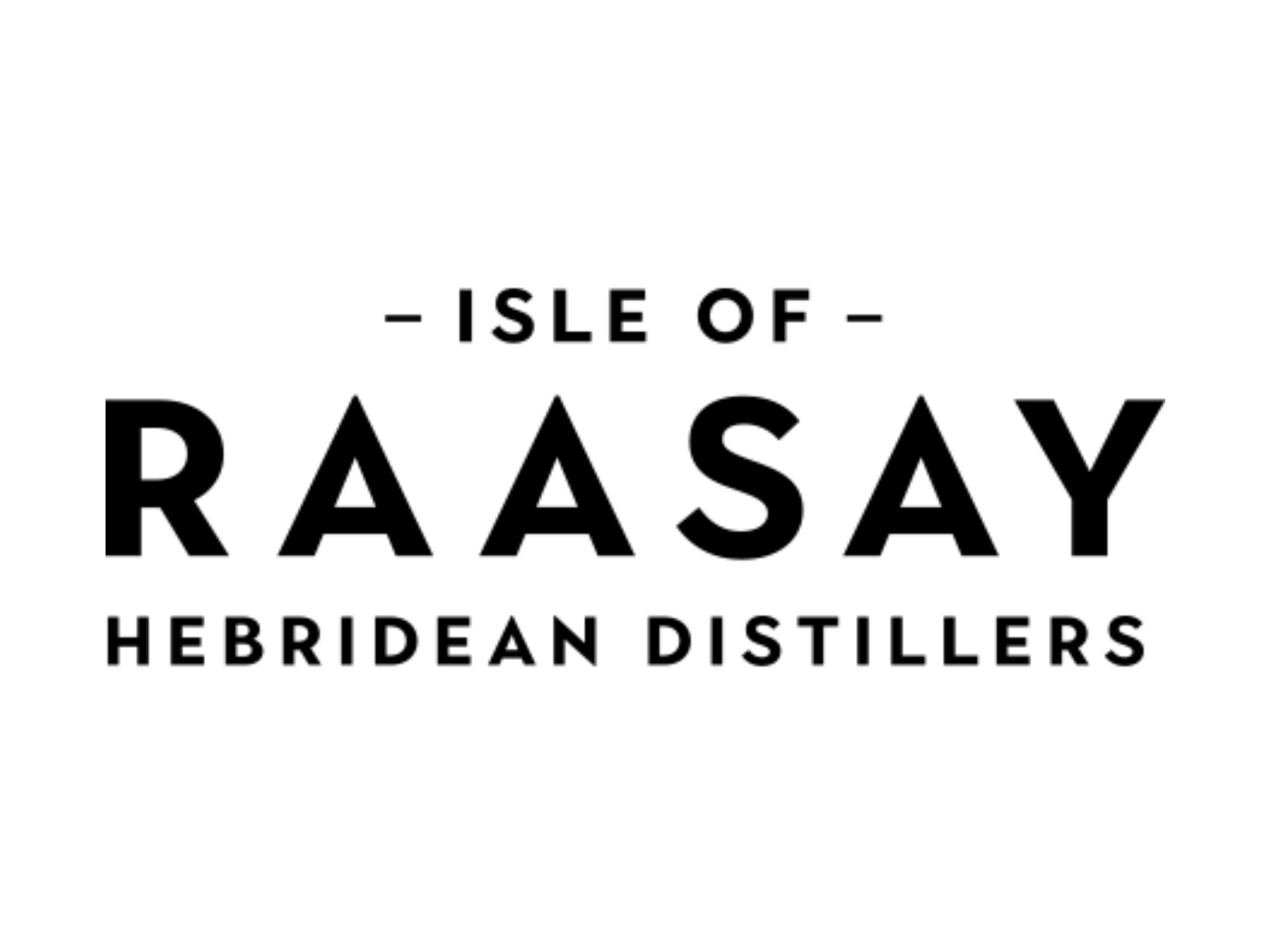 Isle of Raasay Hebridean Distillers Logo in minimalistischem Schwarz-Weiß-Design
