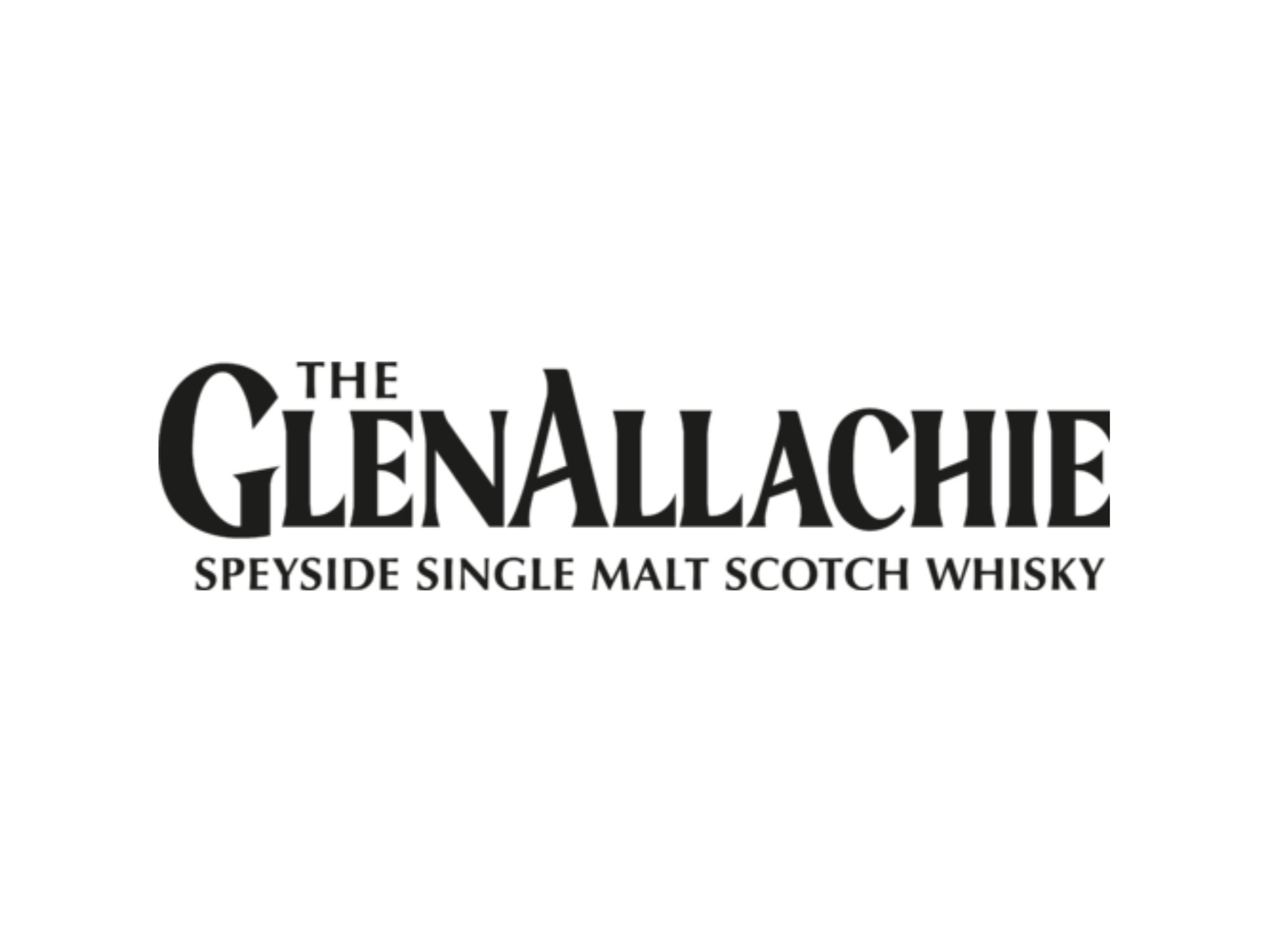 The GlenAllachie Speyside Single Malt Scotch Whisky Logo in klassischer Schriftgestaltung