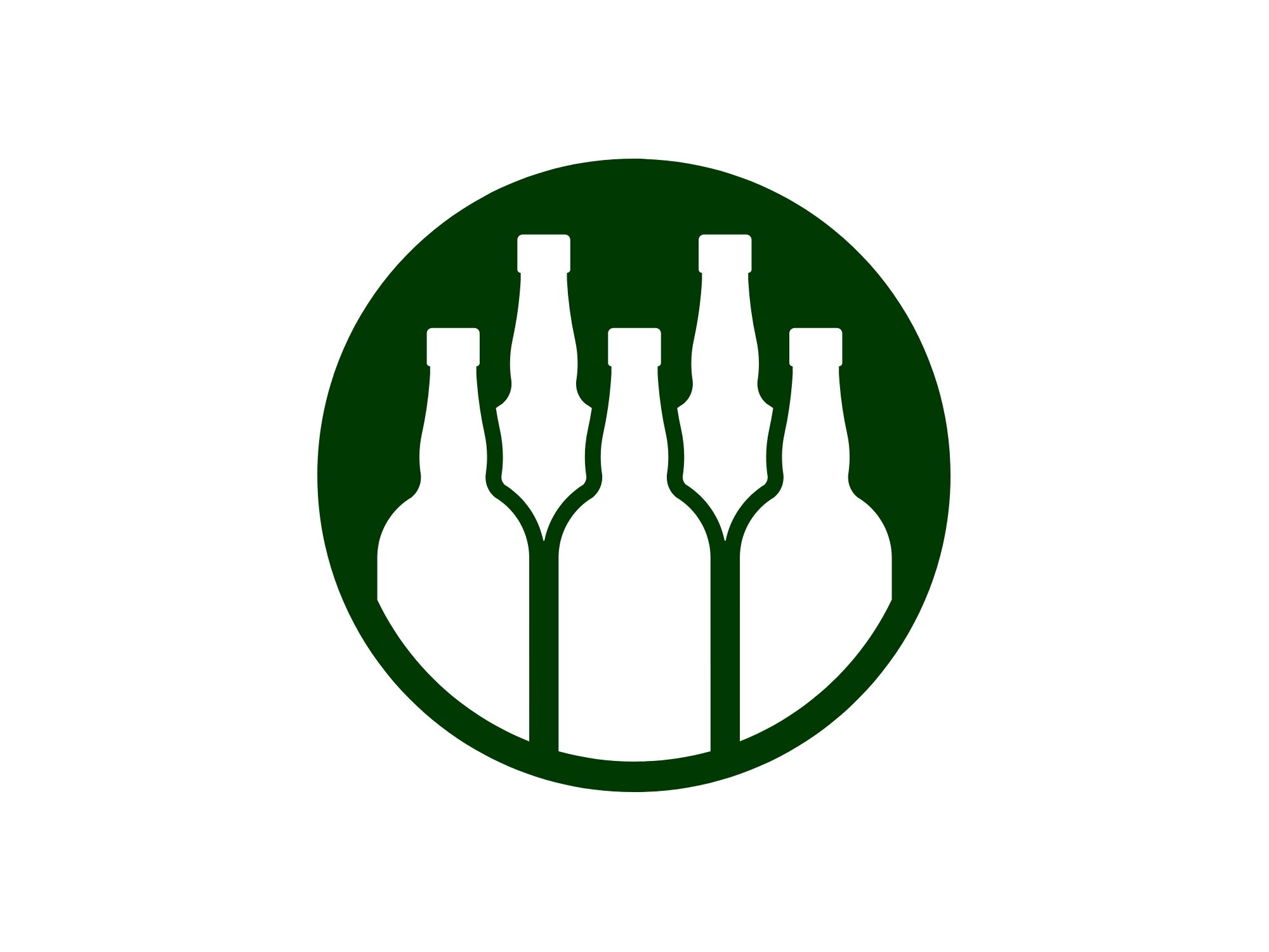 Drei Premium-Spirituosenflaschen im minimalistischen Design als Symbol für hochwertige Whisky-, Rum- oder Cognac-Auswahl